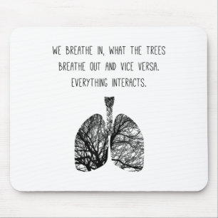 Lung Tree Air Breathe Atmung Fotosynthese Tre Mousepad