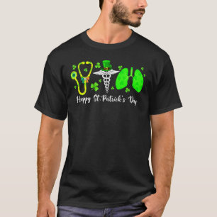 Lunge Atemnourstherapeut Happy St Patrick T-Shirt