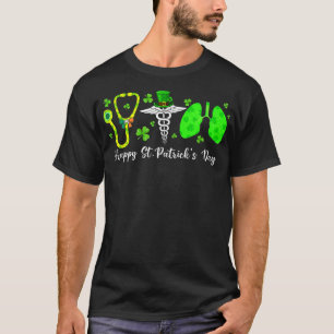 Lunge Atemnourstherapeut Happy St Patrick T-Shirt
