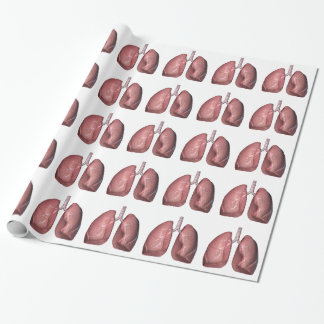Lungen Geschenkpapier