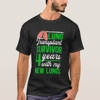 Lungen-Transplantations-Überlebender 4 Jahre mit m T-Shirt