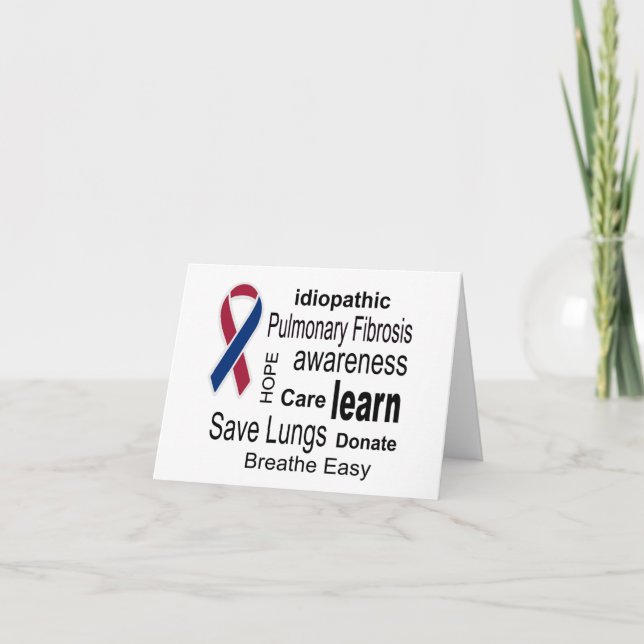 Lungenfibrose Awareness-Card Karte (Vorderseite)