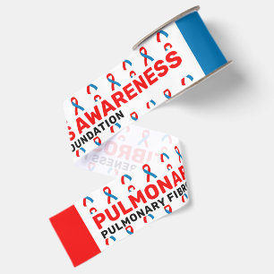 Lungenfibrose-Bewusstseins-Musterband Ripsband
