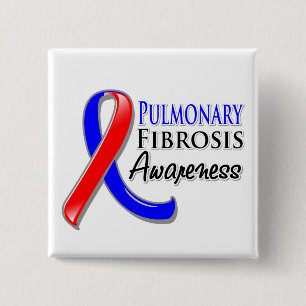 Lungenfibrosen-Bewusstseins-Band Button