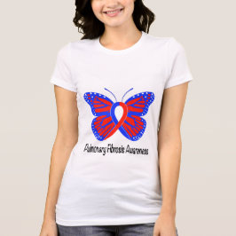 Lungenfibrosen-Bewusstseins-Schmetterling T-Shirt
