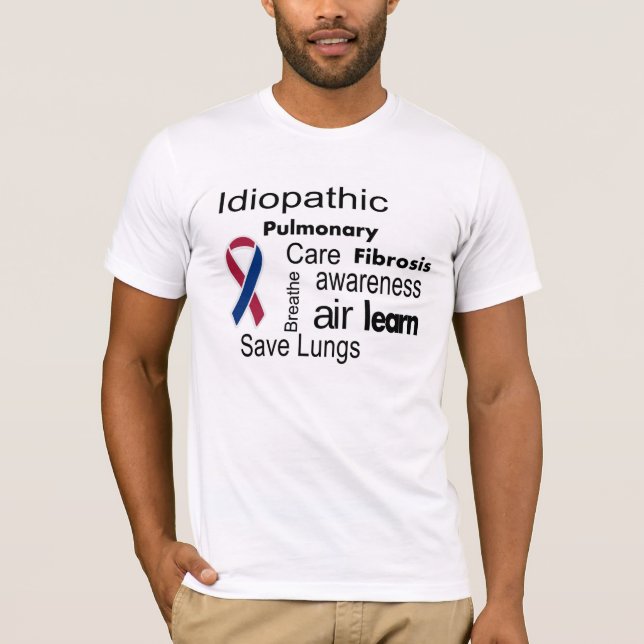 Lungenfibrosen-Bewusstseins-T-Shirt T-Shirt (Vorderseite)