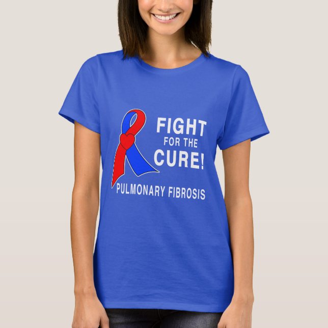 Lungenfibrosen-Kampf für die Heilung T-Shirt (Vorderseite)