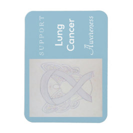 Lungenkrebs Bewusstsein Ribbon Angel Custom Magnet