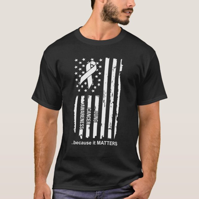 Lungenkrebs-Bewusstsein, weil es von Bedeutung ist T-Shirt (Vorderseite)