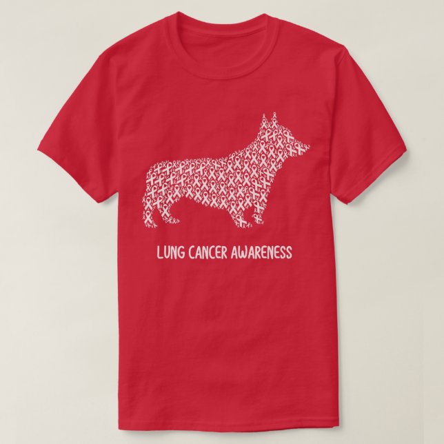 Lungenkrebs-Bewusstsein Weißer Flachbienenüberlebe T-Shirt (Design vorne)