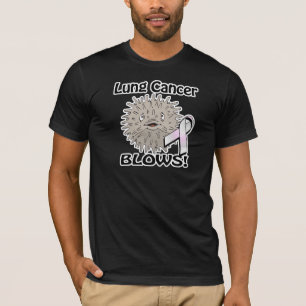 Lungenkrebs bläst Sensibilisierungsdesign T-Shirt