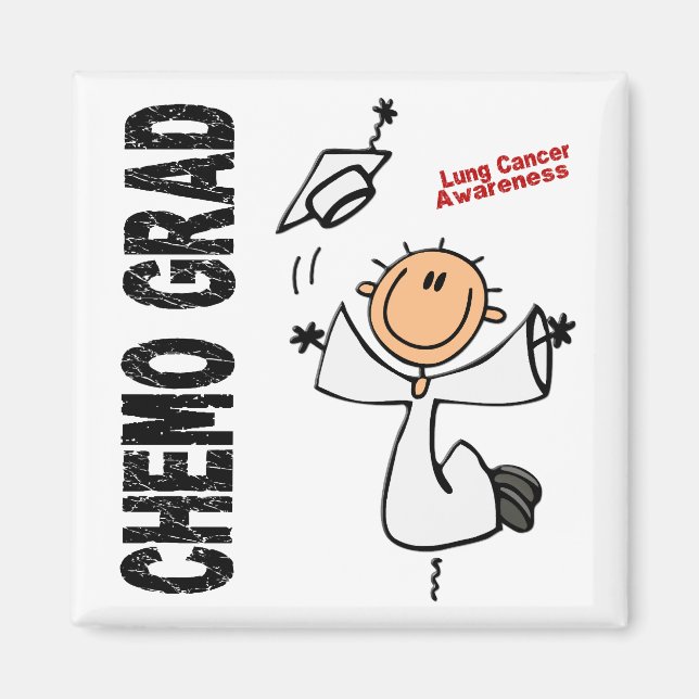 Lungenkrebs CHEMO GRAD 1 Magnet (Vorne)