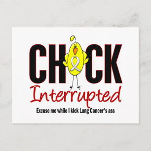 Lungenkrebs-Kick unterbrochen Postkarte