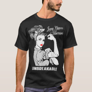 Lungenkrebs-Krieger unzerbrechlich T-Shirt-Bewusst T-Shirt