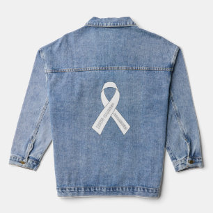 Lungenkrebs-Sensibilisierungskampagne Jeansjacke