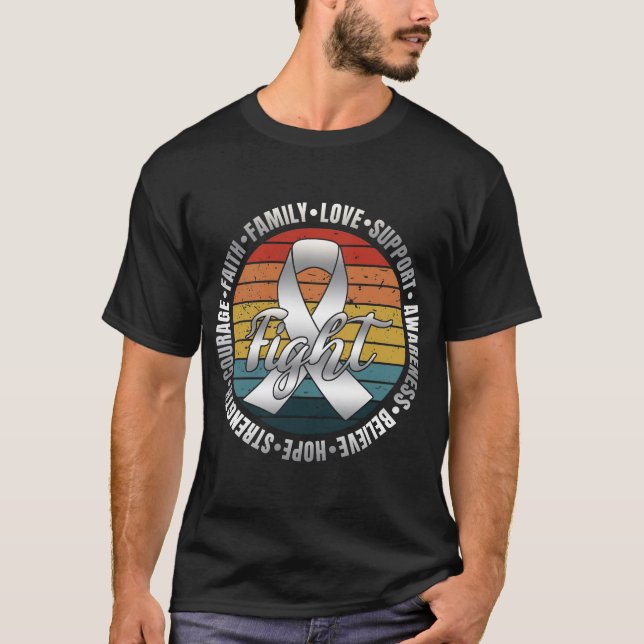 Lungenkrebs Svg, Lungenkrebs bekämpfen Png, Krebs  T-Shirt (Vorderseite)