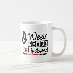 Lungenkrebs trage ich Perlen-Band für meinen Kaffeetasse