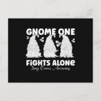 Lungenkrebs White Ribbon Gnome