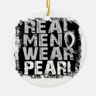 Lungenkrebs-wirkliche Herrenbekleidung-Perle Keramik Ornament
