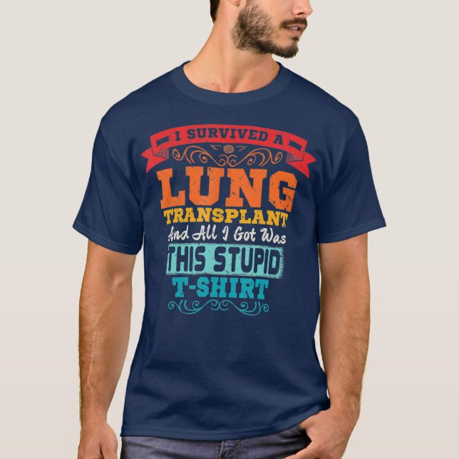 Lungentransplantat Organspender Survivor T-Shirt (Vorderseite)