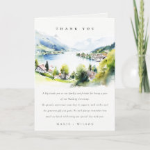 Lungern Schweiz Aquarell-Landschaft Hochzeit