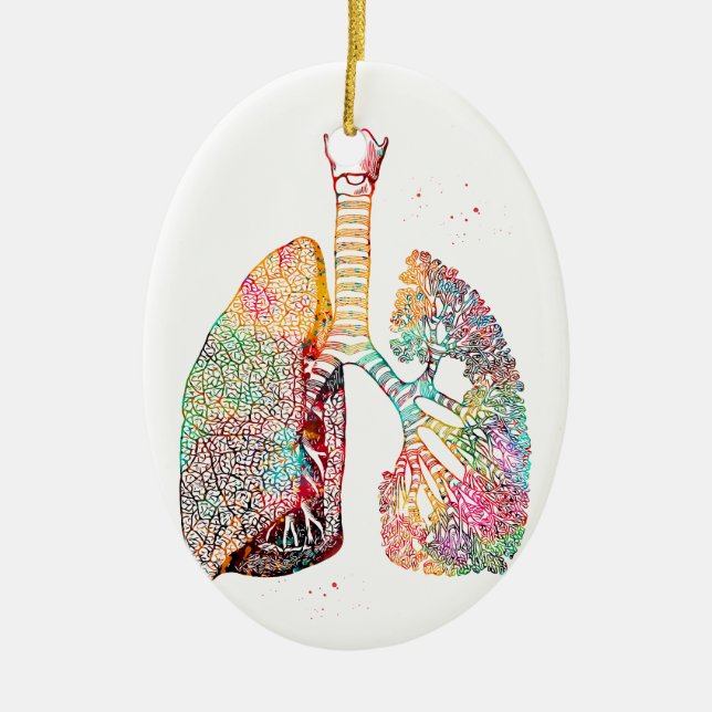 Lungs Art Keramik Ornament (Vorne)