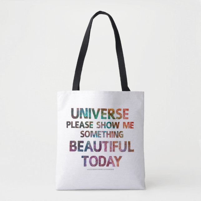 L'univers me montrent quelque chose beau sac (Devant)