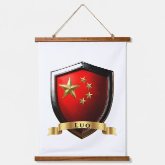 Luo China National Heritage Shield Wandteppich Mit Holzrahmen