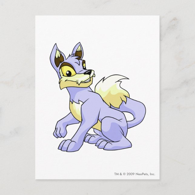 Lupe Blue Postkarte (Vorderseite)