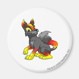 Lupe Feuer Magnet