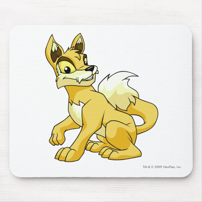 Lupe Gelb Mousepad (Vorne)