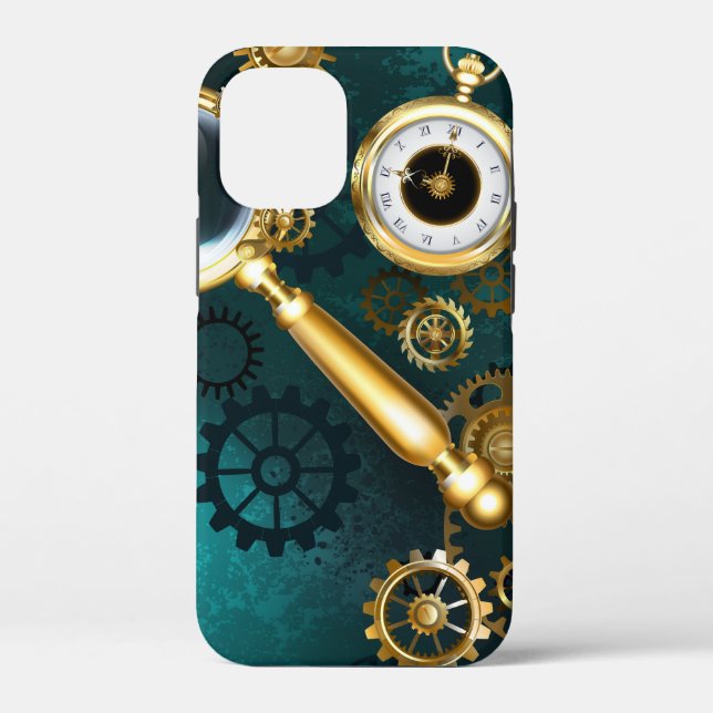 Lupe im Steampunk-Stil Case-Mate iPhone Hülle (Rückseite)