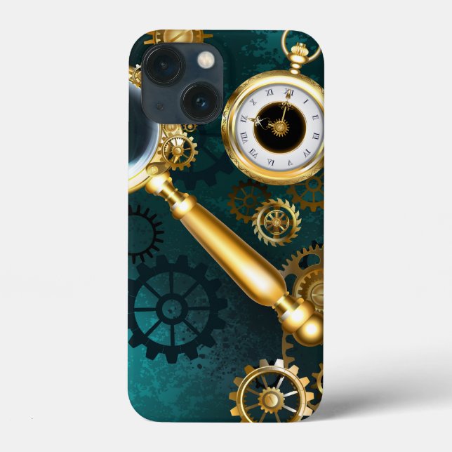 Lupe im Steampunk-Stil Case-Mate iPhone Hülle (Rückseite)