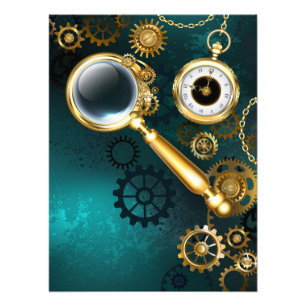 Lupe im Steampunk-Stil Fotodruck