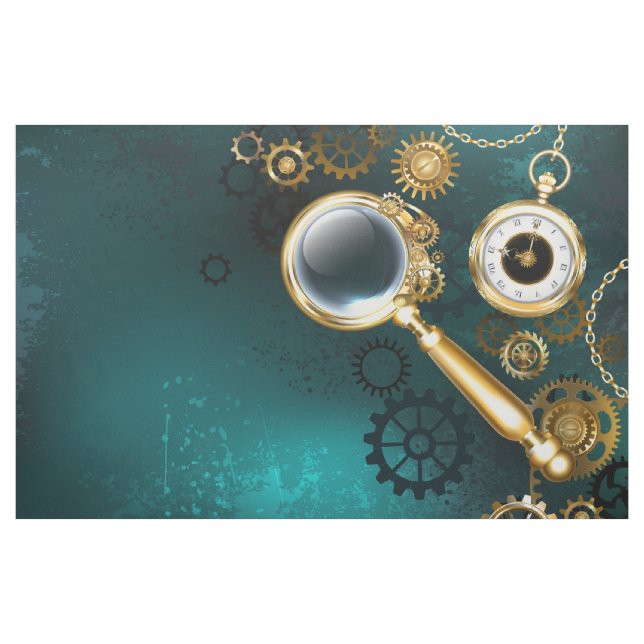 Lupe im Steampunk-Stil Stoff (Yard (91,4 cm))