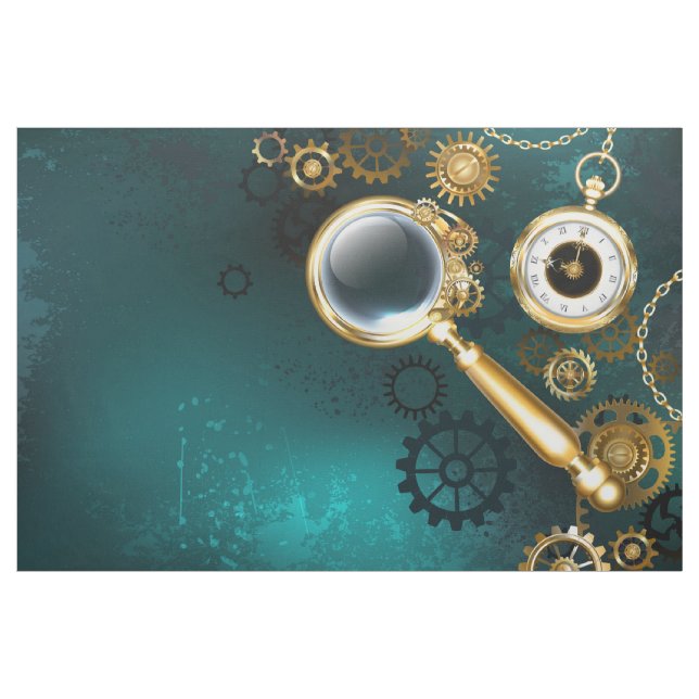 Lupe im Steampunk-Stil Stoff (Yard (91,4 cm))