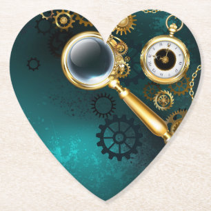 Lupe im Steampunk-Stil Untersetzer
