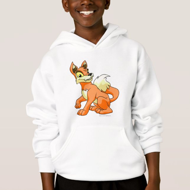 Lupe Orange Hoodie (Vorderseite)