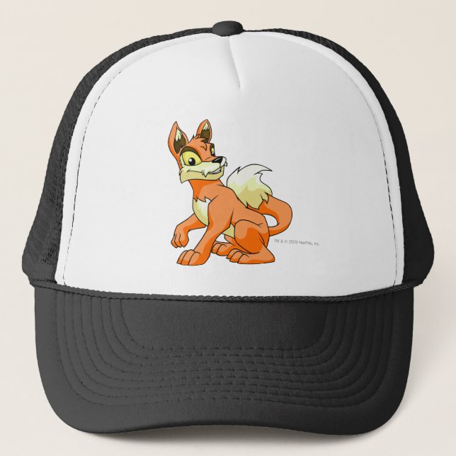 Lupe Orange Truckerkappe (Vorderseite)