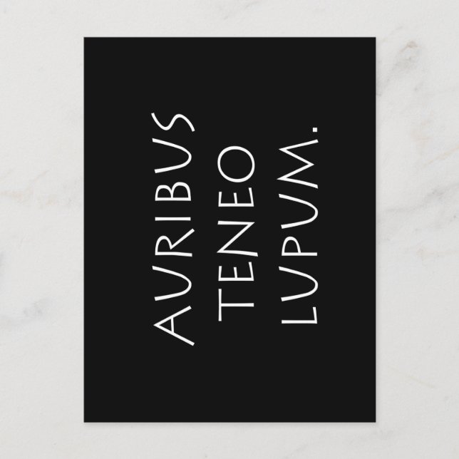 Lupe Postkarte (Vorderseite)