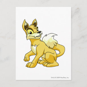 Lupe Yellow Postkarte