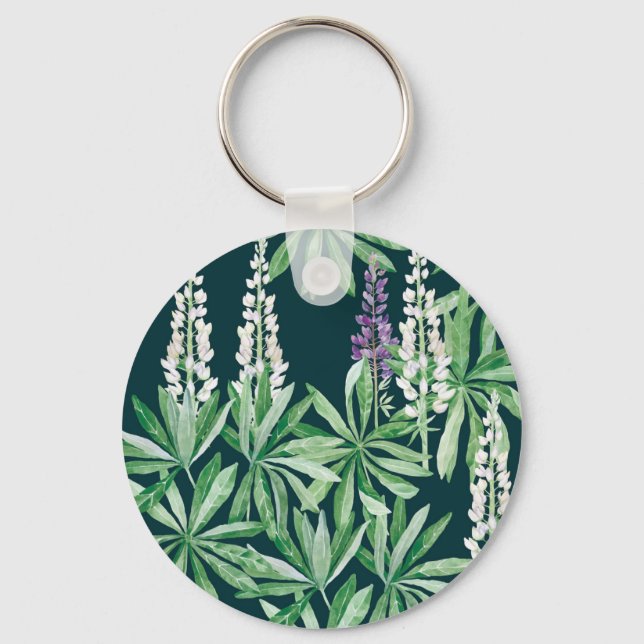 Lupin-Blume Schlüsselanhänger (Vorderseite)