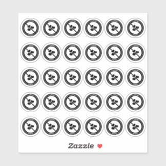 Lupin Free Wedding Place Card Mini Food Allergy Aufkleber