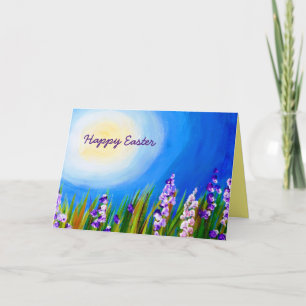 Lupine auf einer Graswiese Karte