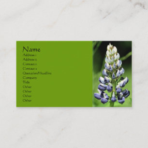 Lupine Blume Nature Business Card Visitenkarte