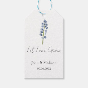 Lupine Lasst Liebe wachsen Hochzeitssamen Geschenkanhänger
