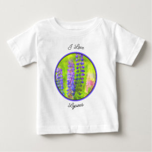 Lupine Painting - Original Blume Art Baby T - Shir T-shirt