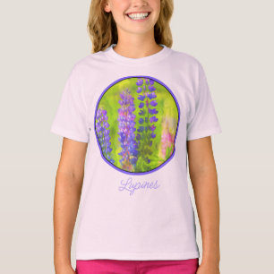 Lupine Painting - Original Blume Art T - Shirt
