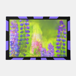 Lupine Painting - Originelle Blume Kunst Fußmatte