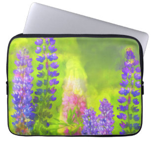 Lupine Painting - Originelle Blume Kunst Laptopschutzhülle